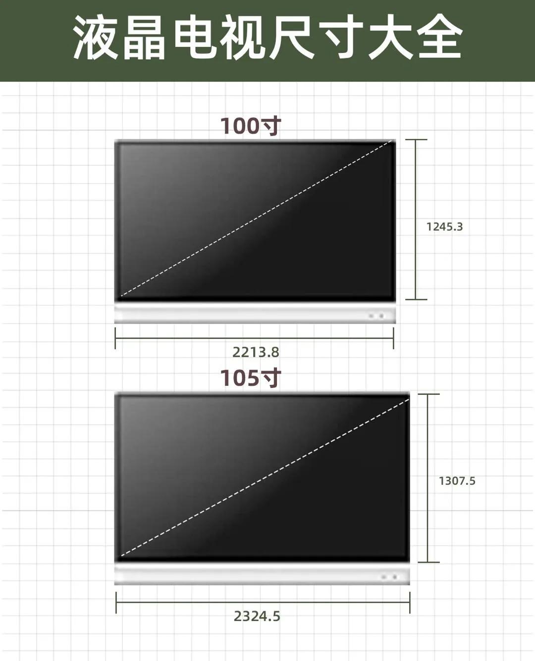 70寸电视长宽多少厘米 80寸电视尺寸长宽多少
