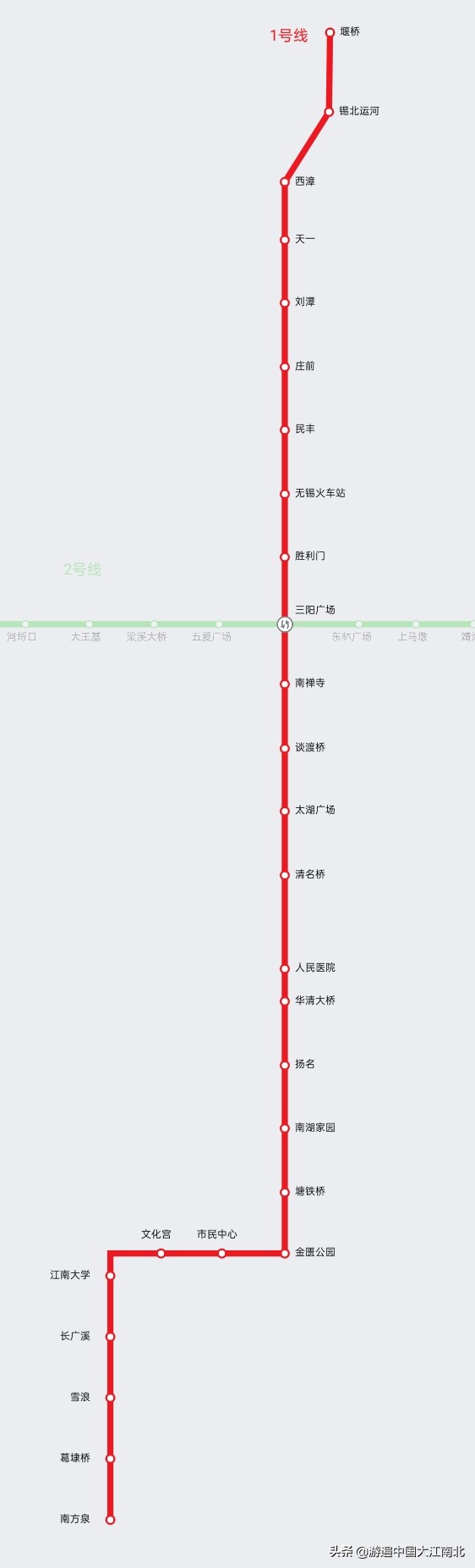 无锡地铁一号线 无锡地铁线路图全图