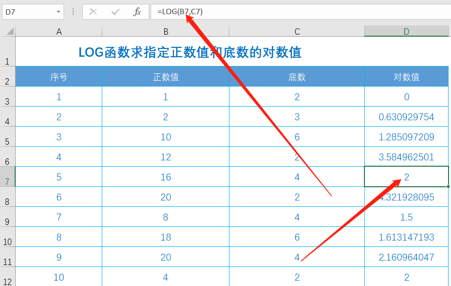 对数函数公式 log与ln的转化公式