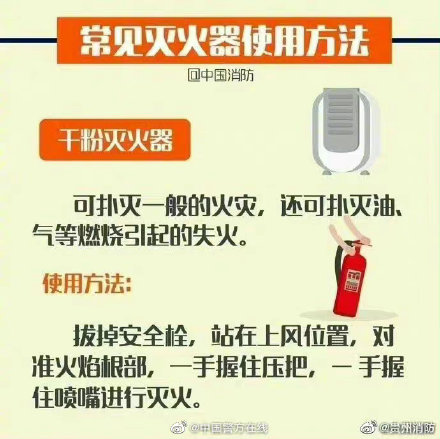 灭火器的使用五个步骤 灭火器的四个基本步骤