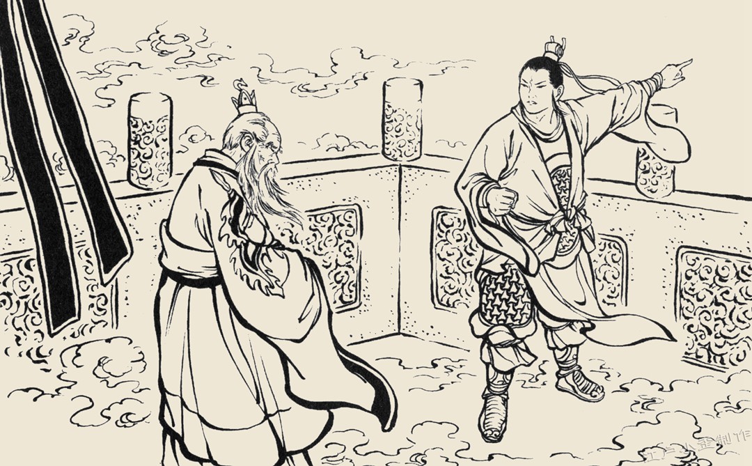 二郎神的武器 杨戬的武器简笔画