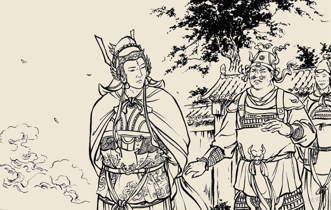 二郎神的武器 杨戬的武器简笔画