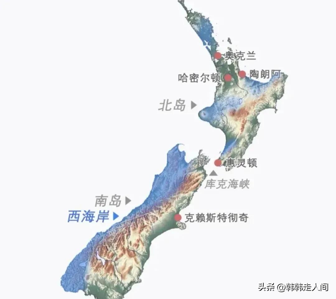 新西兰地理位置 新西兰位置地图