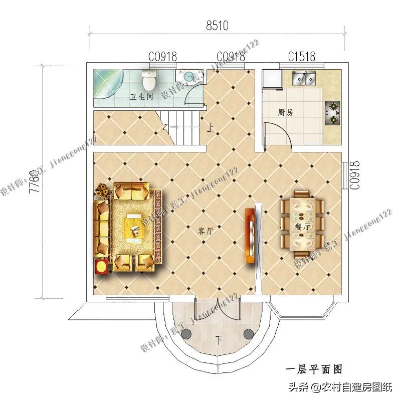 农村房屋设计图大全 新型农村房屋设计图