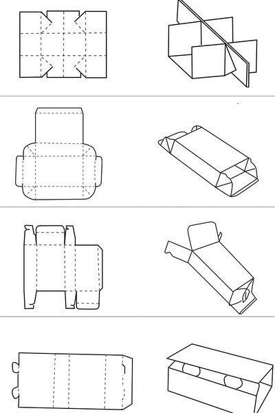 包装盒设计展开图 包装盒设计高端大气