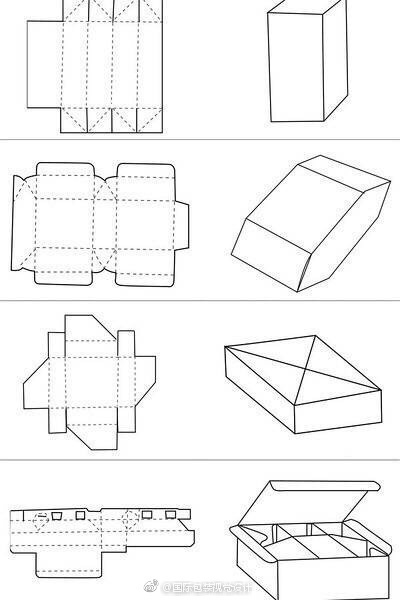 包装盒设计展开图 包装盒设计高端大气