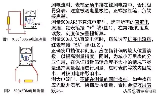 万用表的使用 万用表基本使用方法