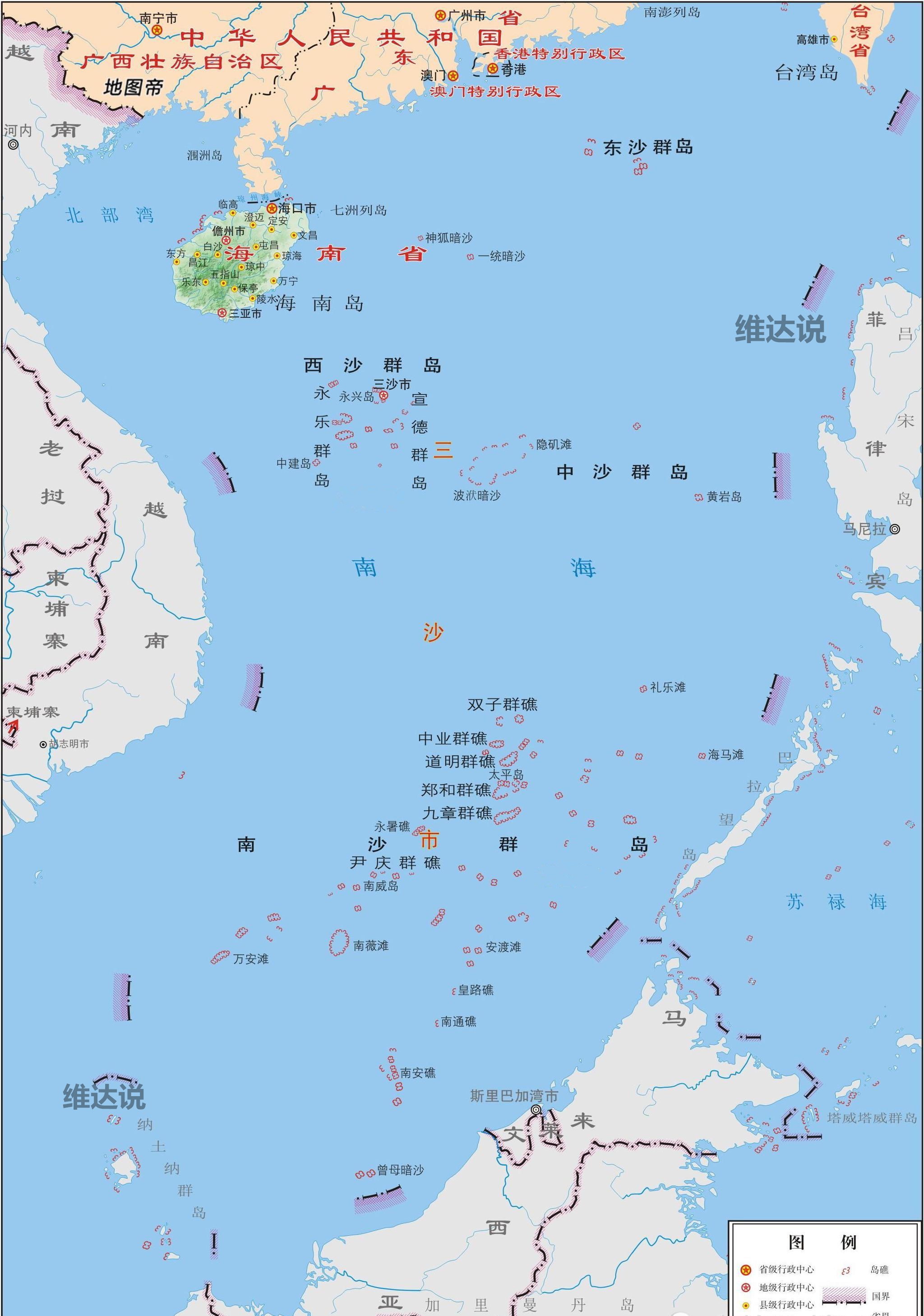 西沙群岛地图 西沙群岛详细地图