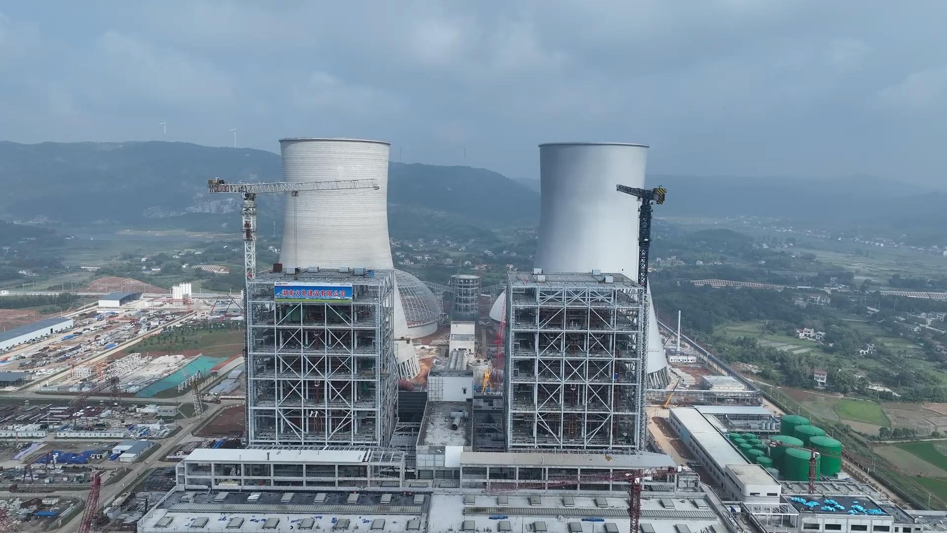 国能岳阳电厂年内两台机组将如期投产发电