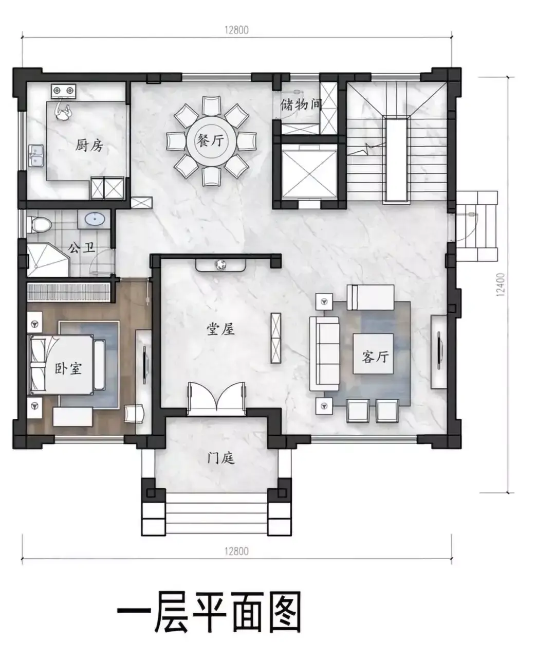 多套间独栋别墅户型图😍