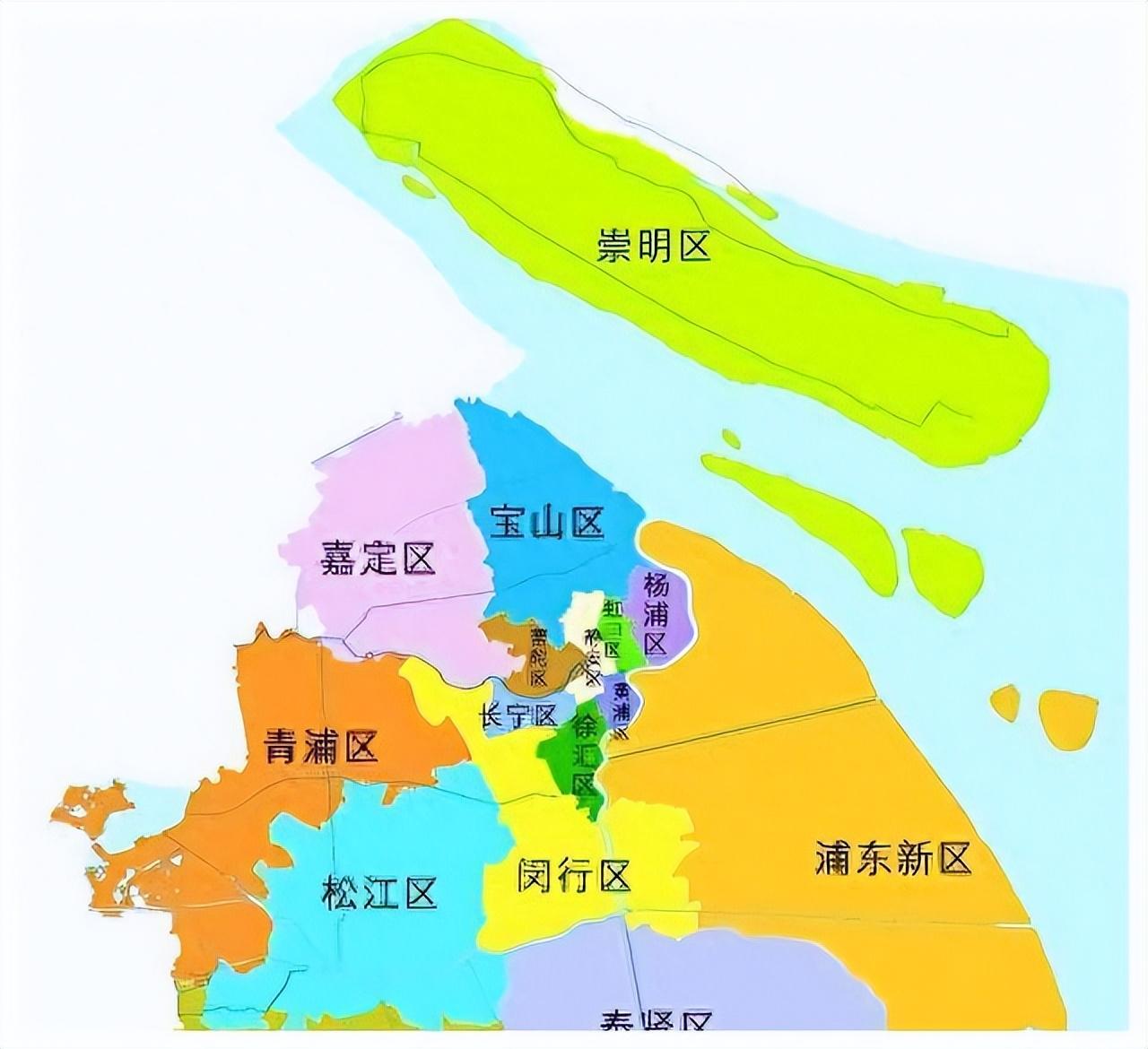 上海行政区划设想：静安虹口杨浦合并，普陀长宁、黄浦、徐汇合并
