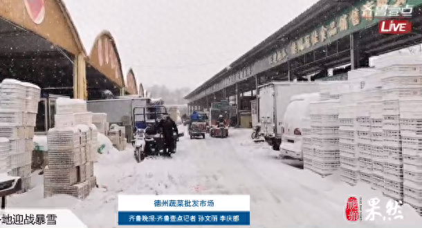 实地探访德州黑马副产品批发市场：菜价物价未因下雪出现暴涨