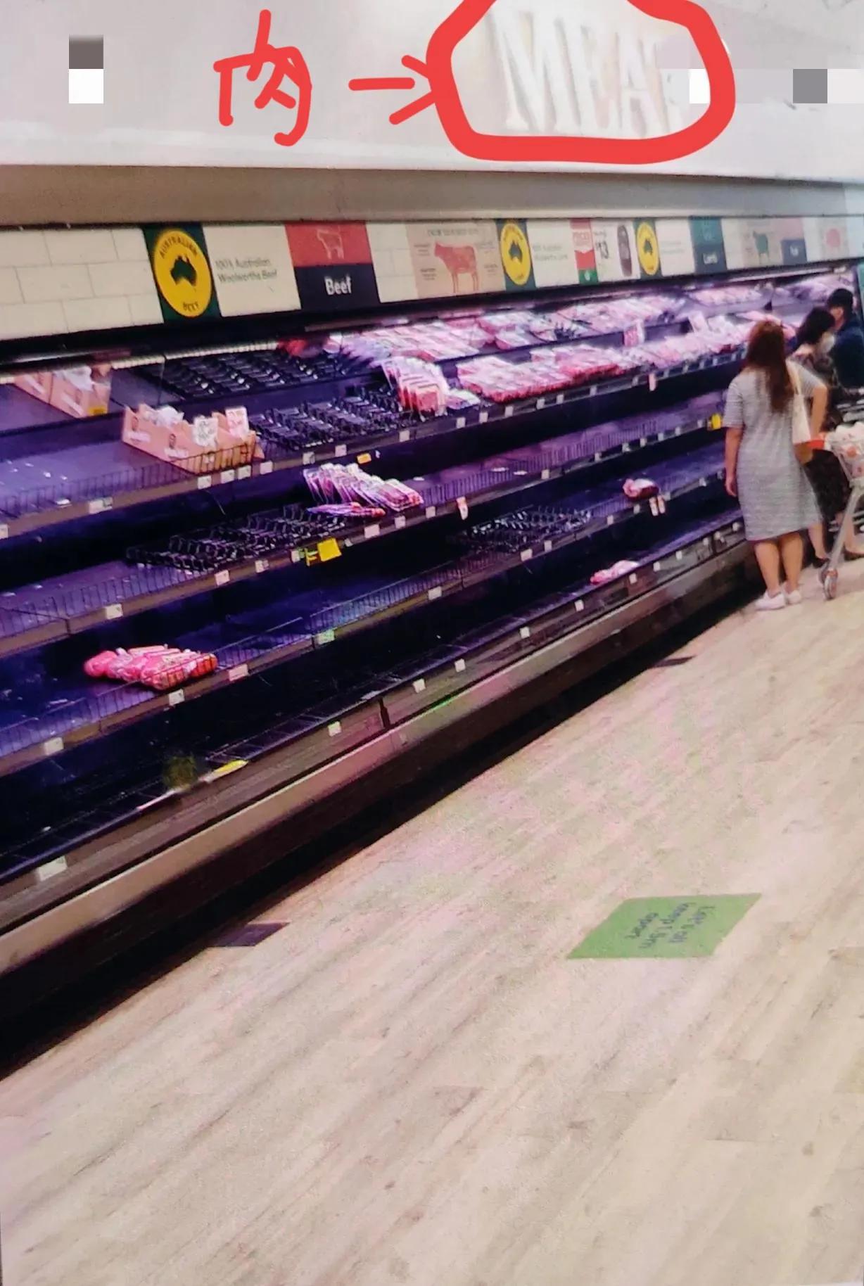 去年回国前在墨尔本超市的随手拍，看澳洲疫情食品供应情况。