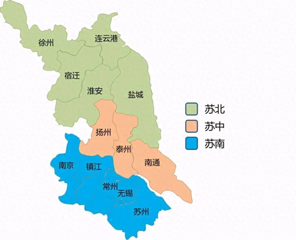 江苏区划改变设想：无锡并入苏州，苏州晋级副省级南京和镇江合并