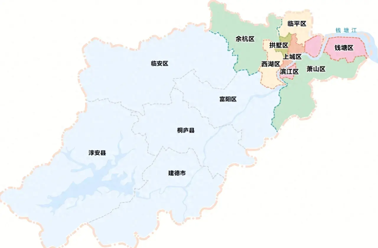 杭州区划调整设想：余杭区一分为二，桐庐县撤县设区，海宁划入
