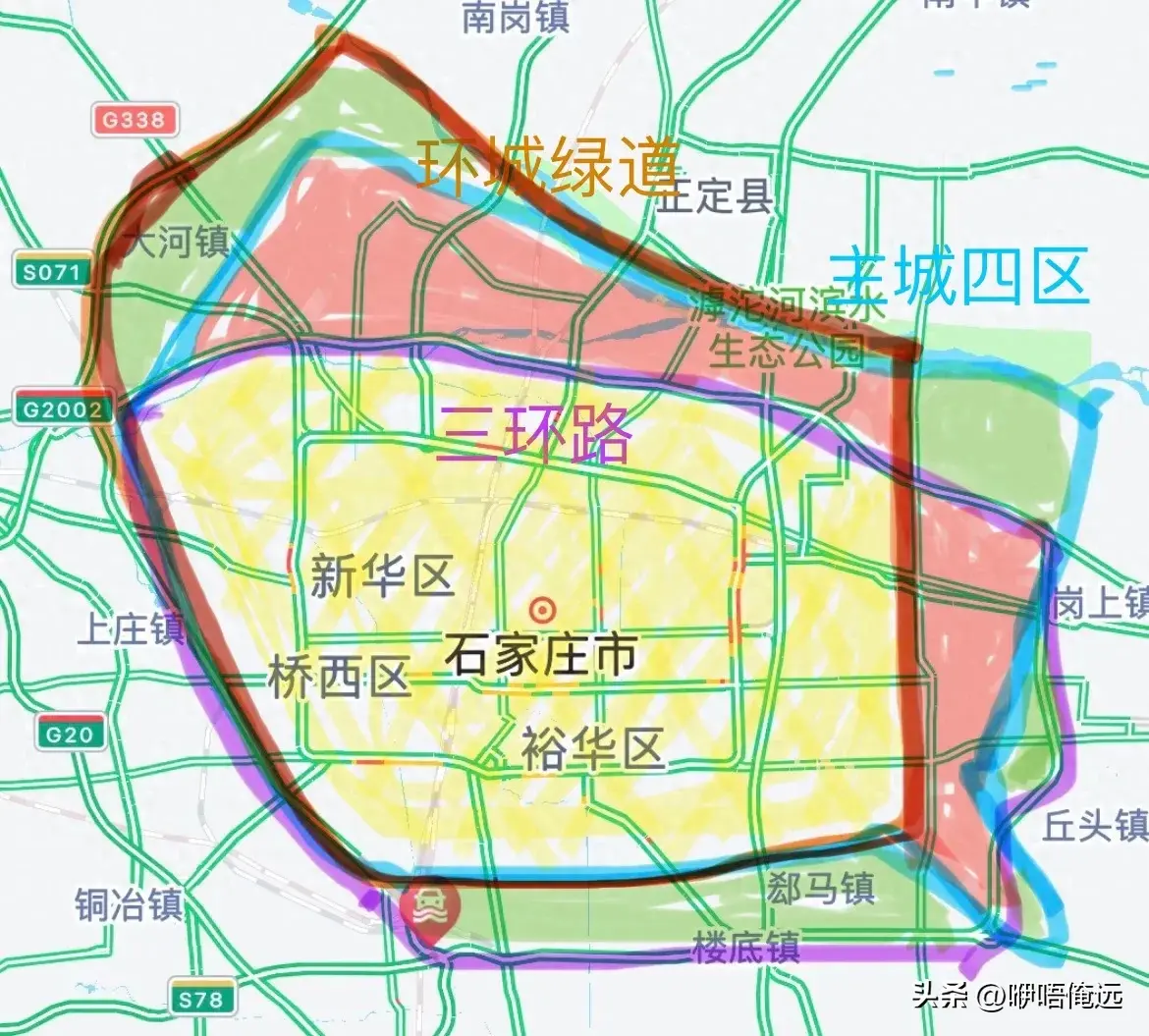 你被石家庄的规划圈子套住了几次？